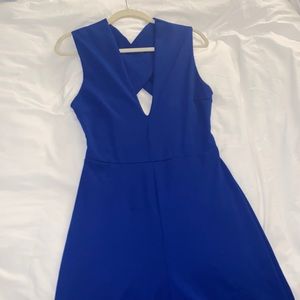 Lulus Backless Blue Jumpsuit